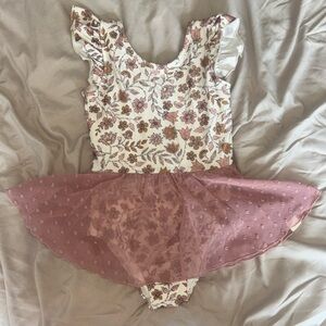 Cheeky Plum Floral Leotard